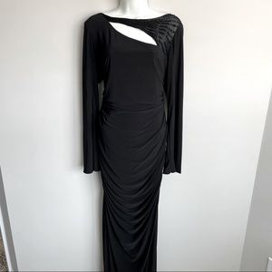 Adrianna Papell Black Maxi Gown